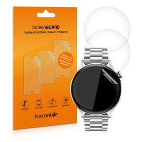   Σετ 3 προστατευτικών μεμβρανών για Huawei Watch 3 Pro / Watch 3, kwmobile, Polymer, Transparent, 55591.1