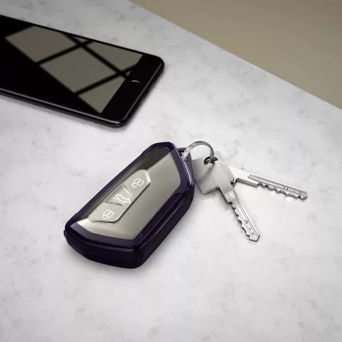 Κάλυμμα κλειδιού αυτοκινήτου για VW / Skoda / Κάθισμα - 3 κουμπιά, kwmobile, σιλικόνη, πολύχρωμο, 55672.01