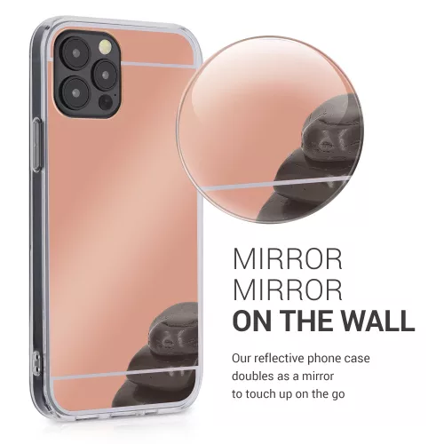 Θήκη για iPhone 12 / iPhone 12 Pro, σιλικόνη, ροζ χρυσό, 55688.41