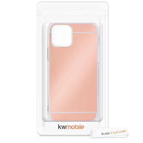 Θήκη για iPhone 12 / iPhone 12 Pro, σιλικόνη, ροζ χρυσό, 55688.41