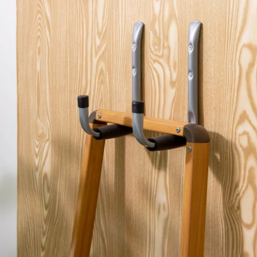 Set 12 carlige depozitare Navaris, tavan/perete, garaj, kit suruburi, negru, otel