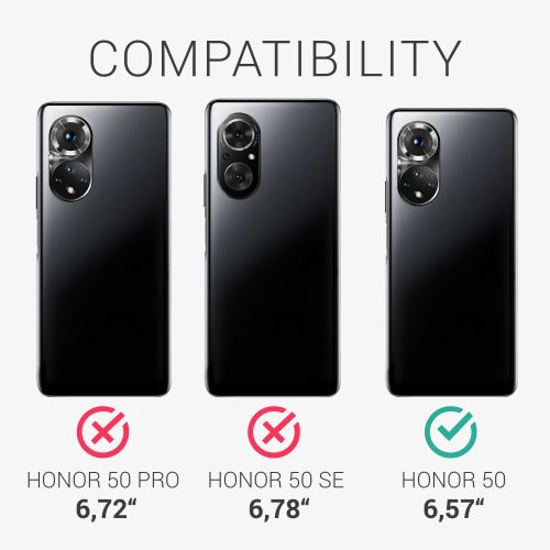 Κάλυμμα για Honor 50, Silicone, Transparent, 55722.03