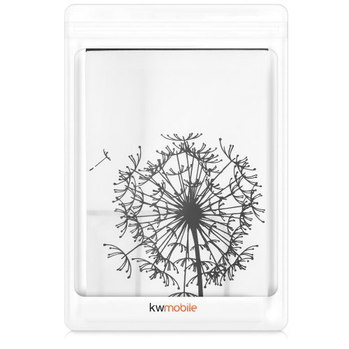 Κάλυμμα σκόνης για τηλεόραση 55 ιντσών, Kwmobile, Λευκό/Μαύρο, Ύφασμα, 51992.06