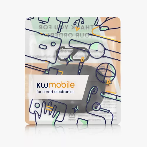 Κάλυμμα για ακουστικά Beats Studio Buds, Kwmobile, Μαύρο, Σιλικόνη, 55796.01