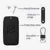 Θήκη κλειδιού αυτοκινήτου για Renault / Dacia - 4 Κουμπιά - Keyless Go, kwmobile, Οικολογικό δέρμα, Μαύρο / Λευκό, 44637.44