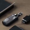 Θήκη κλειδιού αυτοκινήτου για Renault / Dacia - 4 Κουμπιά - Keyless Go, kwmobile, Οικολογικό δέρμα, Μαύρο / Λευκό, 44637.44