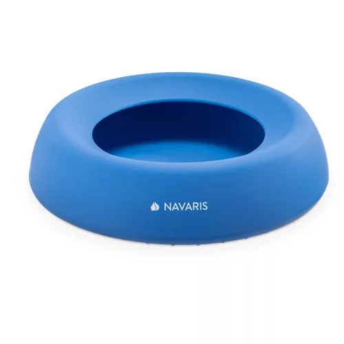 Φορητό μπολ Navaris για σκύλο και γάτα, Silicone, Blue, 55861.04