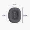 Σετ 2 μαξιλαριών αυτιών για ακουστικά Apple AirPods Max, Kwmobile, Γκρι, Οικολογικό δέρμα, 55895.19
