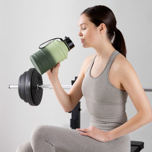 Navaris μονότοιχο μπουκάλι νερού από ανοξείδωτο χάλυβα, 2,2 λίτρα, Πράσινο, 53701,07