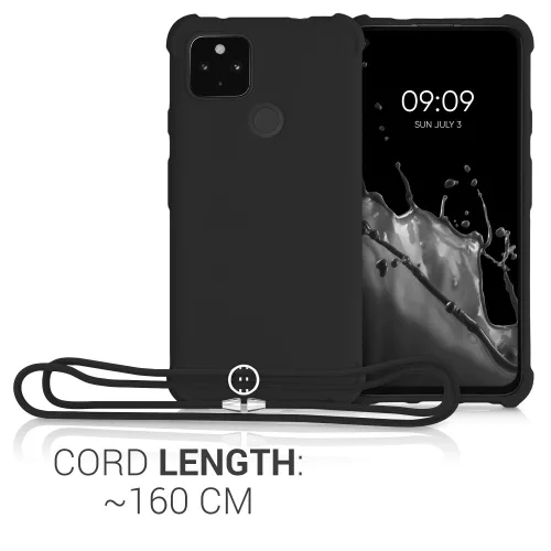 Θήκη για Google Pixel 4a 5G, Silicone, Black, 55914.01