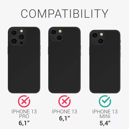 Θήκη για iPhone 13 Mini, Ξύλινη, Καφέ, 55936.01