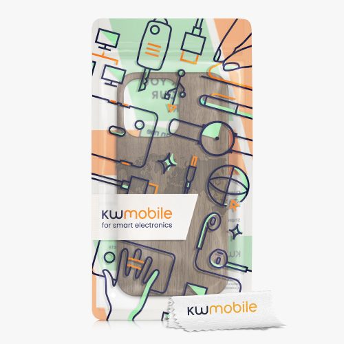 Θήκη για iPhone 13 Pro, Ξύλινη, Καφέ, 55967.02