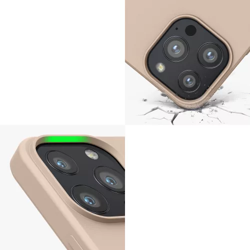 Θήκη για iPhone 13 Pro, Silicone, Cream, 55962.154