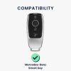 Θήκη κλειδιού αυτοκινήτου για Mercedes Benz - Smart Key, kwmobile, Silicone, Black / Gold, 56003.01