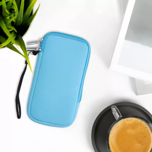 Θήκη τηλεφώνου γενικής χρήσης XL - 6,8 ιντσών, Neoprene, Blue, 46188.4.23, kwmobile