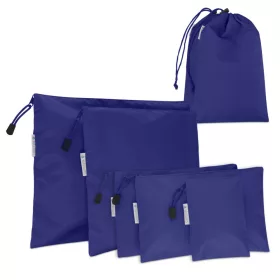   Σετ 7 ταξιδιωτικές τσάντες Navaris, Polyester, Blue, 50581.17.01