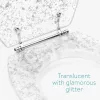 Capac toaleta Navaris, glitter, 42x36x4.5 cm, rasina transparenta, transparent, plastic