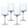 Set 4 Pahare de Vin Navaris, 400 ml, pentru vin si bauturi reci, sticla, 56212.01