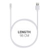 Καλώδιο φόρτισης USB για Willful Smartwatch/Fitnesstracker, Kwmobile, White, Plastic, 54523.02