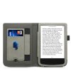 Κάλυμμα για PocketBook Touch Lux 5 / Touch Lux 4 / Touch HD 3, Οικολογικό δέρμα, Γκρι, kwmobile, 54817.06