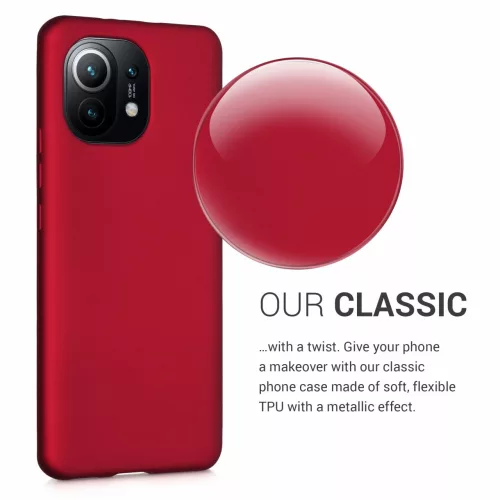 Θήκη για Xiaomi Mi 11, Silicone, Red, 54189.36, kwmobile