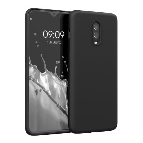 Θήκη για OnePlus 6T, Silicone, Black, 55347.01, kwmobile