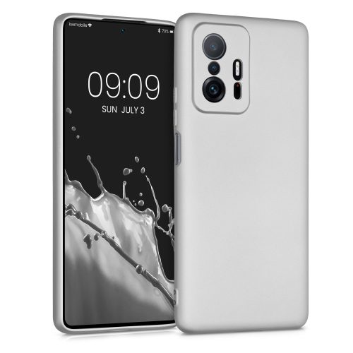 Θήκη για Xiaomi 11T / 11T Pro, Silicon, Silver, 56237.67, kwmobile