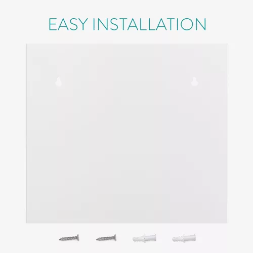 Suport reviste pe perete Navaris, 30x27x11 cm, capacitate 10 kg, alb, metal