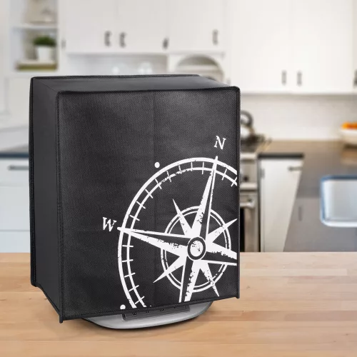 Προστατευτικό κάλυμμα για Thermomix TM6/TM5, Kwmobile, Μαύρο/Λευκό, Πλαστικό, 55449.02