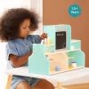 Set joc Magazin de cafea din lemn Navaris, 27 accesorii, 42 x 30, 5 x 18, 1 cm, 18 + luni, maro, lemn