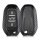 Θήκη κλειδιού αυτοκινήτου για Peugeot / Citroen - 3 Κουμπιά - Keyless Go, kwmobile, Πλαστικό, Μαύρο / Γκρι, 56474.01