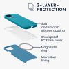 Θήκη για Apple iPhone 12 Mini, Silicone, Blue, 56555.57, kwmobile