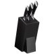 Suport cutite Navaris din lemn de cauciuc, cu peri de protectie, 25x15x10,5 cm, 48460.02.2