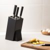 Suport cutite Navaris din lemn de cauciuc, cu peri de protectie, 25x15x10,5 cm, 48460.02.2