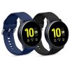 Σετ 2 ιμάντες για Samsung Galaxy Active 2 40mm / 44mm, kwmobile, Silicone, Blue / Black, 56652.01