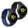 Σετ 2 ιμάντες για Samsung Galaxy Active 2 40mm / 44mm, kwmobile, Silicone, Blue / Black, 56652.01