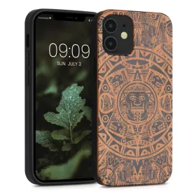   Θήκη για Apple iPhone 12 Mini, Ξύλο, Καφέ, 52733.07, kwmobile