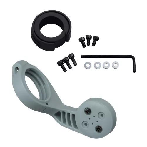 Βάση ποδηλάτου για Garmin Edge GPS, Kwmobile, Γκρι/Μαύρο, Πλαστικό, 42698.12