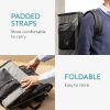 Rucsac transport animale Navaris, 41x34.5x43 cm, 2 in 1, cu buzunare si suport lombar, 47550.19