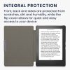Κάλυμμα για Kobo Aura H2O Edition 1, Οικολογικό δέρμα, Γκρι, kwmobile, 56872.01