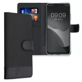   Κάλυμμα για Xiaomi Redmi Note 10 / Redmi Note 10S, Textile, Μαύρο, 56898.73, kwmobile