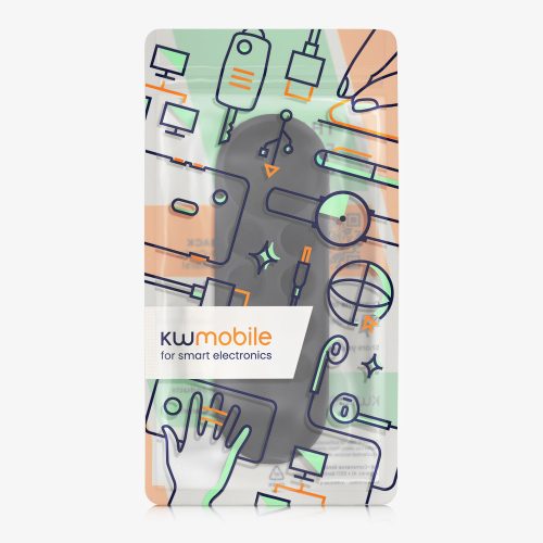 Κάλυμμα για τηλεχειριστήριο Chromecast 2020, Kwmobile, Μαύρο, Σιλικόνη, 56917.01