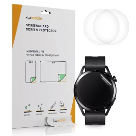   Σετ 3 προστατευτικών μεμβρανών για Huawei Watch GT 3 (42mm), kwmobile, Polymer, Transparent, 56985.1
