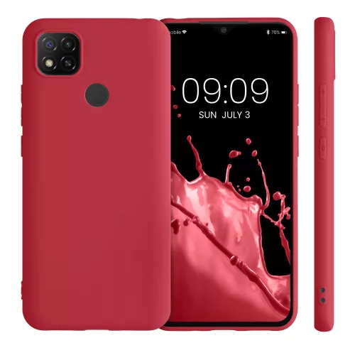 Κάλυμμα για Xiaomi Redmi 9C, Silicone, Red, 52850.229, kwmobile