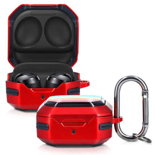 Κάλυμμα για ακουστικά Samsung Galaxy Buds/Galaxy Buds Plus, Kwmobile, Μαύρο/Κόκκινο, Σιλικόνη, 57054.01