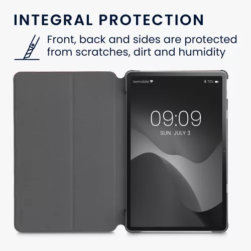 Κάλυμμα για tablet Lenovo Tab P11, Kwmobile, Κόκκινο/Μαύρο, Textile, 55710.20