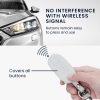 Θήκη κλειδιού αυτοκινήτου για Fiat / Lancia - 3 κουμπιά, kwmobile, Οικολογικό δέρμα, Λευκό / Μαύρο, 46923.09