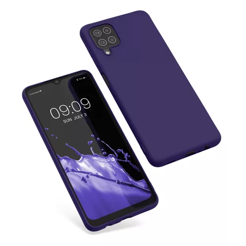Θήκη για Samsung Galaxy A12, Silicone, Blue, 54048.226, kwmobile