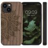 Θήκη για Apple iPhone 13 Mini, Ξύλο, Καφέ, 55936.04, kwmobile