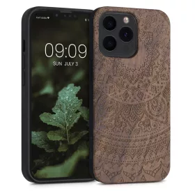   Θήκη για Apple iPhone 13 Pro, Ξύλο, Καφέ, 55967.07, kwmobile